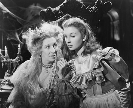 Martita Hunt e Jean Simmons em Grandes Esperanças