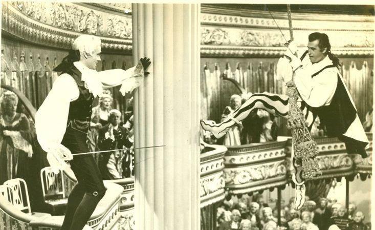 Mel Ferrer e Stewart Granger em Scaramouche