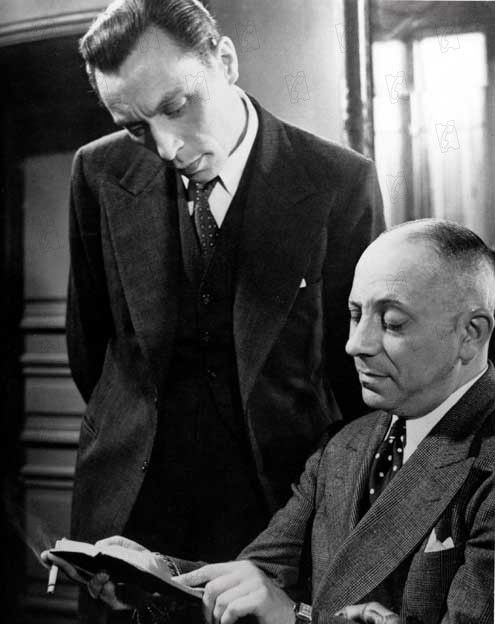 ouis Jouvet e Erich von Stroheim em L'Alibi