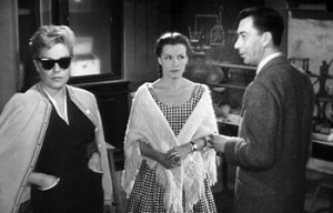 Simone Signoret, Vera Clouzot e Paul Meurisse em As Diabólicas
