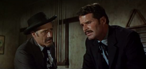 Jason Robards Jr. e James garner em A Hora da Pistola