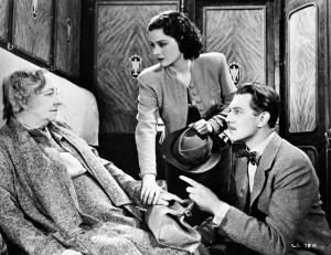 Dame May Whitty, Michael Redgrave e Margaret Lockwood em A Dama oculta