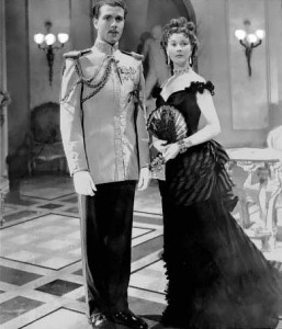 Kieron Moore e Vivien Leigh em Anna Karenina