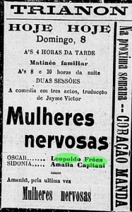 Anúncio de Mulheres Nervosas