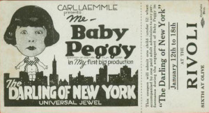 astros infantis baby peggy poster