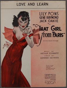 cantoras lily pons girl from paris poster