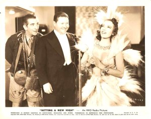 Edward Everett Horton, Jackie Oakie e Lily Pons em Nas Asas da Fama