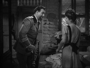 Fortunio Bonanova e Anne Baxter em Cinco Cova no Egito