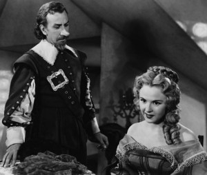 José Ferrer e Mala Powers em Cyrano de Bergerac