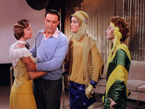 Debbie Reynolds, Gene Kelly, Jean Hagen e Rota Moreno em Cantando na Chuva