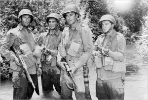 Errol Flynn no filme Um Punhado de Bravos