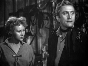 Virginia Mayo e Kirk Douglas em Embrutecidos pela Violência