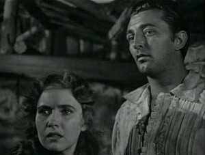 Robert Mitchum e Teresa Wright em Sua Única Saída