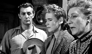 Robert Mitchum, Teresa Wright e Judith Anderson em Sua Única Saída