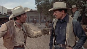 Cameron Mitchell e Clark Gable em Nas Garras da Ambição