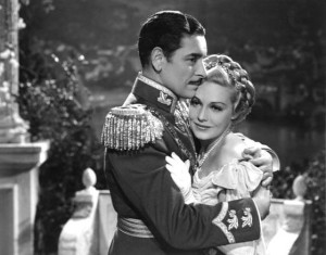 Ronald Colman e Madeleine Carroll em O Prisioneiro de Zenda