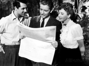 Cary Grant, Ronald Colman e Jean Arthur em A Vida Continua