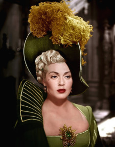 Lana Turner com jóias de Joseff em Os Três Mosqueteiros