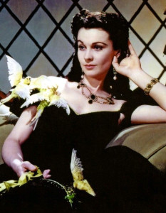 Vivien Leigh com jóias de Joseff em ... E O vento Levou