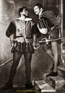 Paulo Autran e Felipe Wagner em Otelo