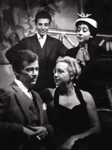 Ciro Costa, Fernanda Montenegro, Francisco Dantas e Henriette Morineau em A Cegonha se Diverte