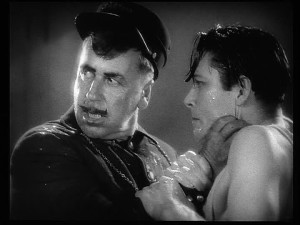 Noah Beery e George Duryea em Mulher Sem Deus