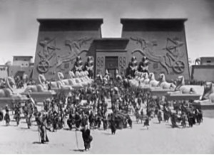 Filmagem de Os 10 mandamentos