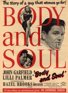 boxe body and soul poster