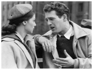 Pier Angeli e Paul Newman em Marcado pela Sarjeta