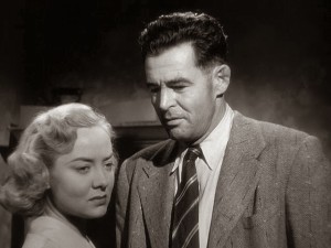 Audrey Totter e Robert Ryan em Punhos de campeão