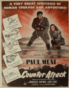 paul muni counteraartack poster