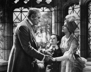 C. Aubrey Smith, Freddie Bartholomew e Dolores Costello em Um garoto de Qualidade