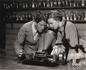 Spencer Tracy e Rita Johnson em Edison, o Mago da Luz