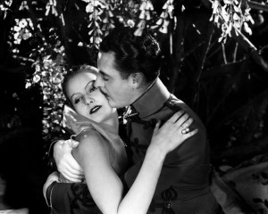 Greta Garbo e John Gilbert em A Carne e o Diabo