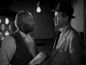 Juano Hernandez e David Brian em O Mundo não Perdoa