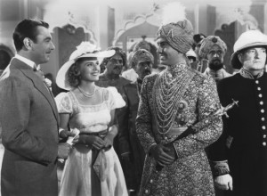 George Brent, Myrna Loy e Tyrone Power em E As Chuvas Chegaram