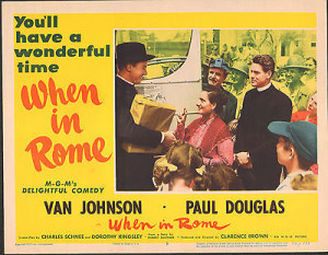 brown when in rome poster