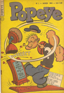 Popeye na Capa da Revista da EBAL