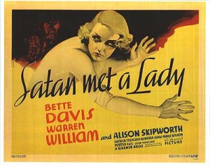 bette satan met a lady poster