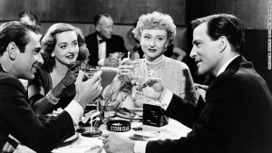 Gary Merrill, Bette, Celeste Holm, Hugh Marlowe em A Malvada