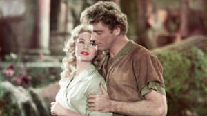 Virginia Mayo e Burt Lancaster em O Gavião e a Flecha